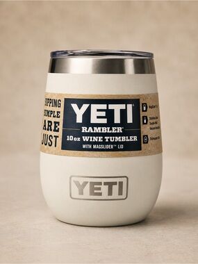 YETI Rambler 10 oz Wine Tumbler - White-NWT